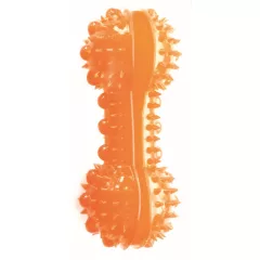   M-PETS kutyajáték TPR csont jutalomfalatadagolós 15x6cm narancs