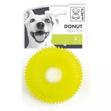 M-PETS kutyajáték csipogó karika 9cm sárga