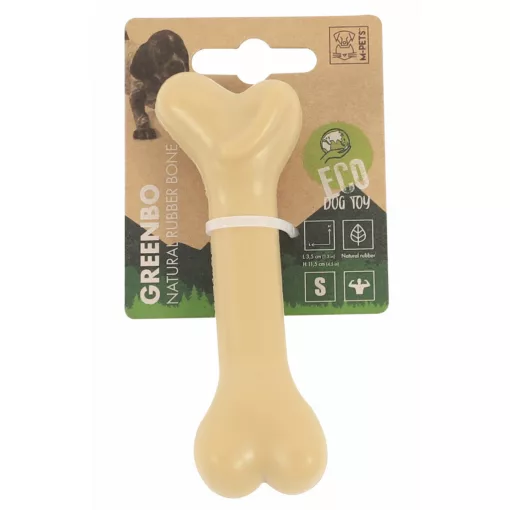 M-PETS fogtisztító kutyajáték természetes gumi csont S 11,5x3,5x2,5cm
