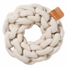 M-PETS kötéljáték karika 13cm fehér