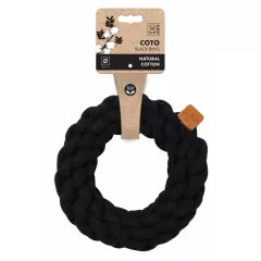 M-PETS kötéljáték karika 18cm fekete