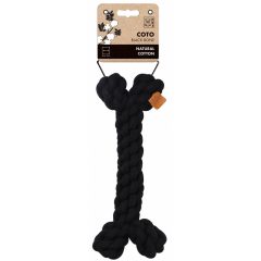 M-PETS kötéljáték csont 30cm fekete