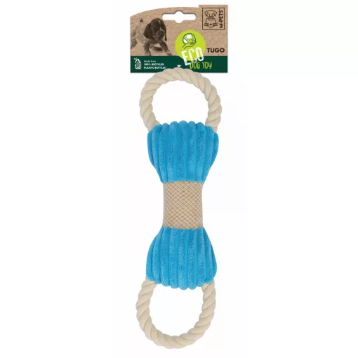 M-PETS Eco kutyajáték Tugo 33x9x5cm kék
