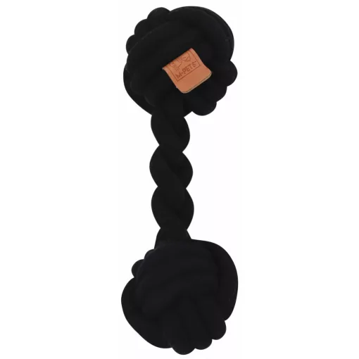M-PETS kötéljáték súlyzó 28cm fekete