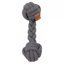 M-PETS kötéljáték súlyzó 28cm szürke