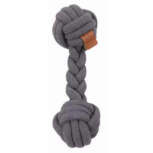 M-PETS kötéljáték súlyzó 28cm szürke