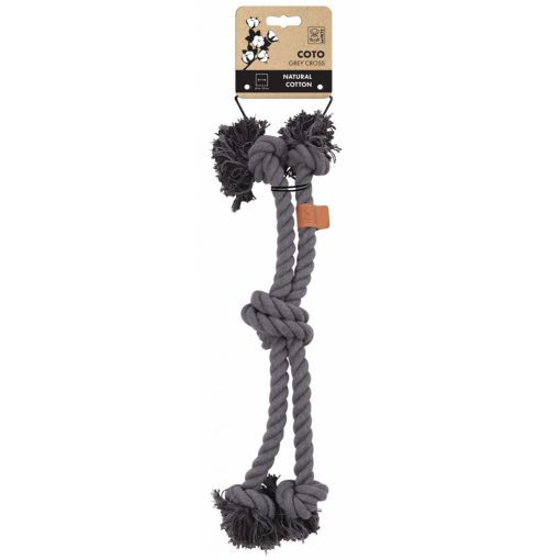 M-PETS kötéljáték kereszt 60cm szürke (24)