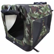 M-PETS COMFORT szállítótáska összehajtható M 61x41x41cm terepszín