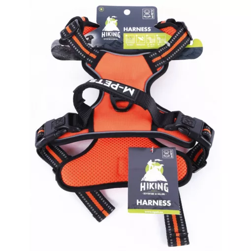 M-PETS hám túrázáshoz M 2,5/35-60/40-75cm narancs