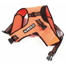 M-PETS háromszög hám túrázáshoz S 31-39/40-45cm narancs