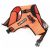 M-PETS háromszög hám túrázáshoz S 31-39/40-45cm narancs