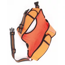 M-PETS háromszög hám túrázáshoz M 36-45/47-57cm narancs