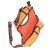   M-PETS háromszög hám túrázáshoz M 36-45/47-57cm narancs