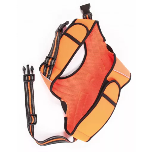 M-PETS háromszög hám túrázáshoz M 36-45/47-57cm narancs