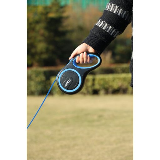 M-PETS automata póráz Liberty M 5m 20kg kék