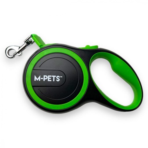 M-PETS automata póráz Liberty M 5m 20kg zöld