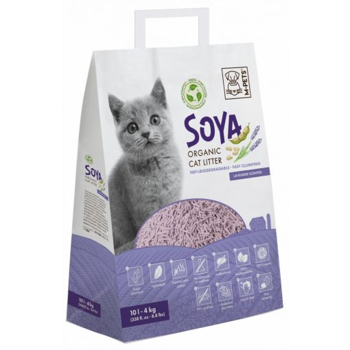 M-PETS szója bio macskaalom 10L/4kg levendula