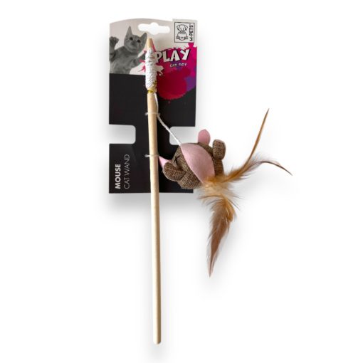 M-PETS cicapeca fluoreszkáló egér 35cm pink