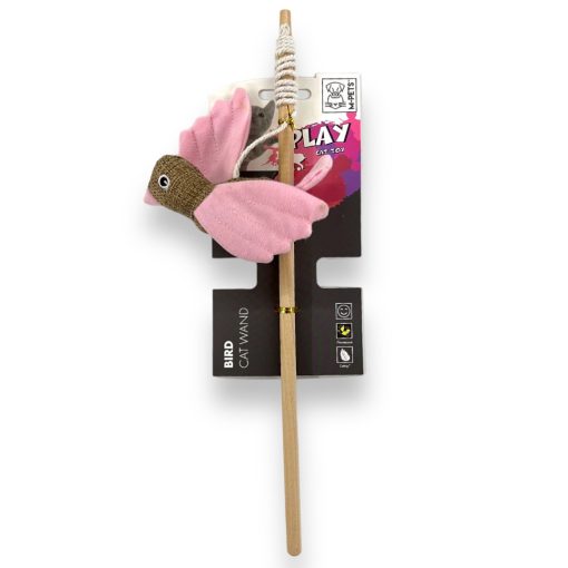 M-PETS cicapeca fluoreszkáló madár 35cm pink