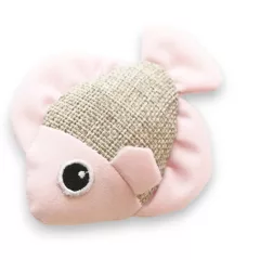 M-PETS macskajáték fluoreszkáló halak 8x7x4cm pink