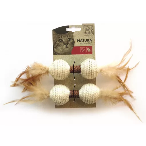 M-PETS macskajáték Natura súlyzó 24x4,5x4,5cm 2db