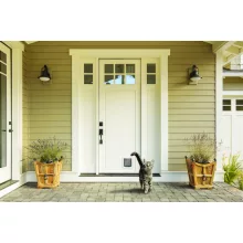 M-PETS Doras kutyaajtó-macskaajtó 2 irányú 195x190mm/169x160mm barna