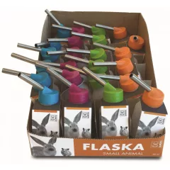   M-PETS Flaska fémcsőrös rágcsáló itató 50ml vegyes szín (24)