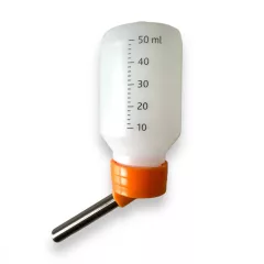 M-PETS Flaska fémcsőrös rágcsáló itató 50ml narancs