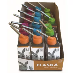   M-PETS Flaska fémcsőrös rágcsáló itató 100ml vegyes szín (18)