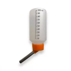 M-PETS Flaska fémcsőrös rágcsáló itató 100ml narancs