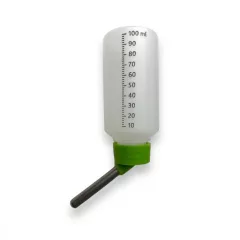 M-PETS Flaska fémcsőrös rágcsáló itató 100ml zöld