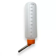 M-PETS Flaska fémcsőrös rágcsáló itató 250ml narancs