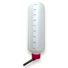 M-PETS Flaska fémcsőrös rágcsáló itató 450ml pink