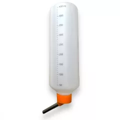 M-PETS Flaska fémcsőrös rágcsáló itató 450ml narancs