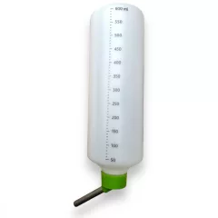 M-PETS Flaska fémcsőrös rágcsáló itató 600ml zöld
