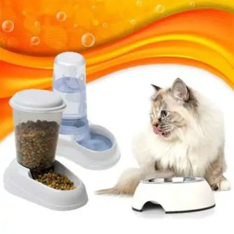 Macska etető és itató tálak