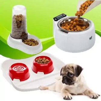 Kutya etető és itató tálak